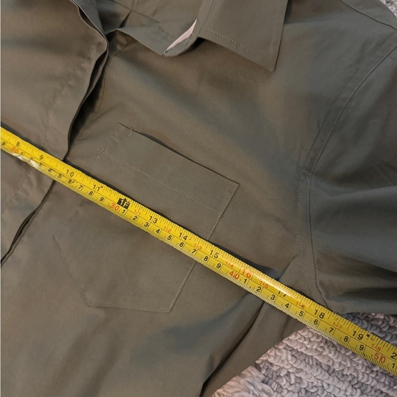 Victoria’s Secret Olive Shirt Dress Belted Size 2 - Picture 8 of 10